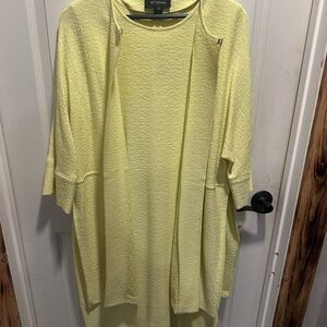 St. John Light Yellow Tunic Top cover with dress